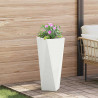 Donica Biały 30 x 30 x 75 cm Stal