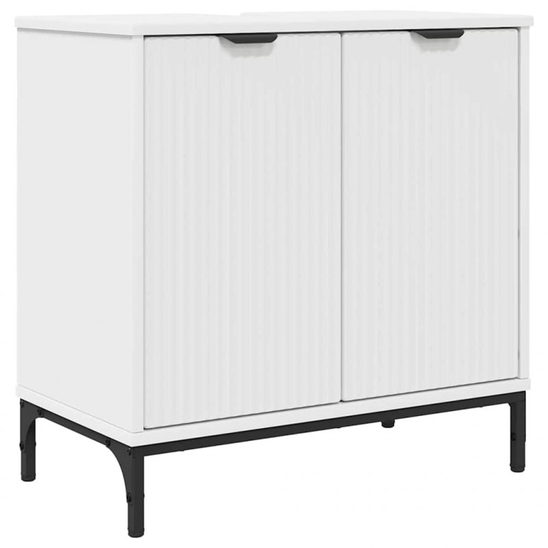 Szafka pod umywalkę z przechowywaniem Biały 60.5 x 33.5 x 61 cm