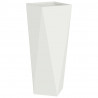 Donica 2 pcs Biały 30 x 30 x 75 cm Stal