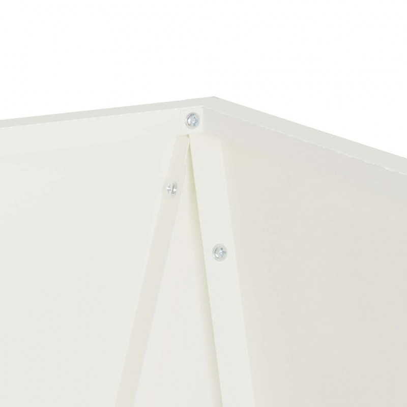 Donica 2 pcs Biały 30 x 30 x 75 cm Stal
