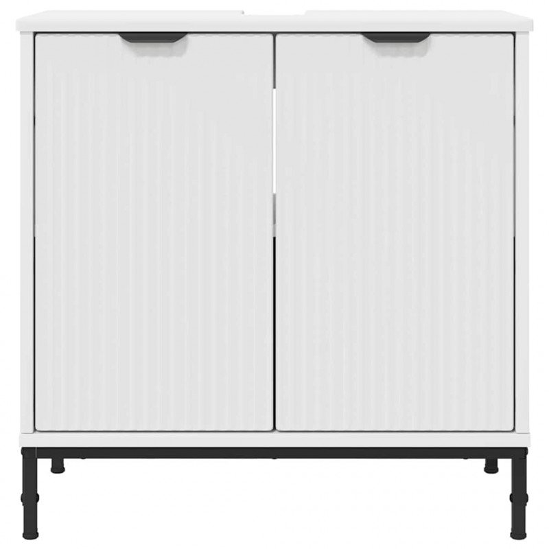 Szafka pod umywalkę z przechowywaniem Biały 60.5 x 33.5 x 61 cm