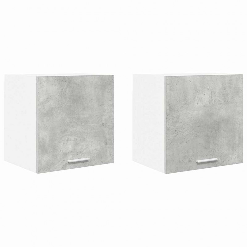 Szafka wisząca 2 pcs Betonowa szarość i biel 40 x 31 x 40 cm