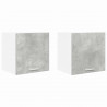 Szafka wisząca 2 pcs Betonowa szarość i biel 40 x 31 x 40 cm