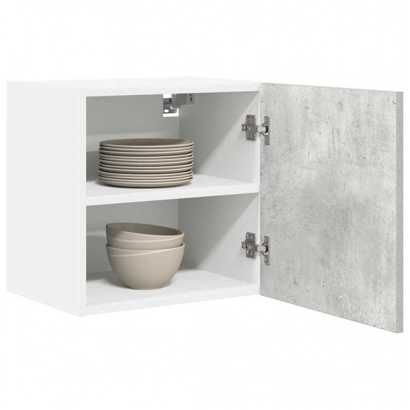Szafka wisząca 2 pcs Betonowa szarość i biel 40 x 31 x 40 cm