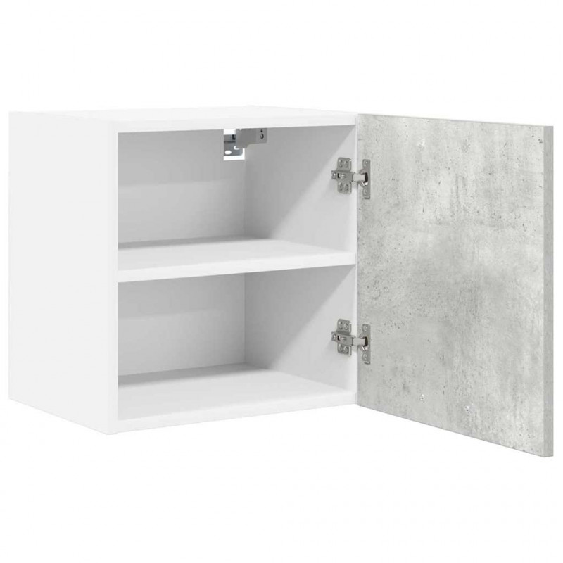Szafka wisząca 2 pcs Betonowa szarość i biel 40 x 31 x 40 cm