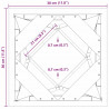 Donica Antracyt 30 x 30 x 75 cm Stal