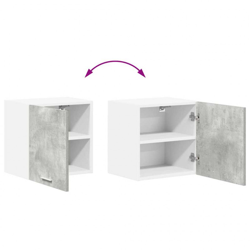 Szafka wisząca 2 pcs Betonowa szarość i biel 40 x 31 x 40 cm
