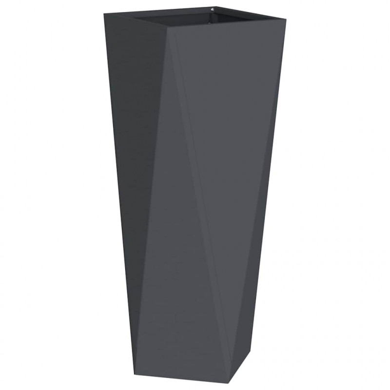 Donica 2 pcs Antracyt 30 x 30 x 75 cm Stal