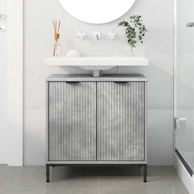 Szafka pod umywalkę Betonowy szary 60,5 x 33,5 x 61 cm