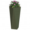 Donica 2 pcs Zielony oliwkowy 30 x 30 x 75 cm Stal