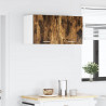 Szafka wisząca 2 pcs Wędzony dąb i biały 40 x 31 x 40 cm