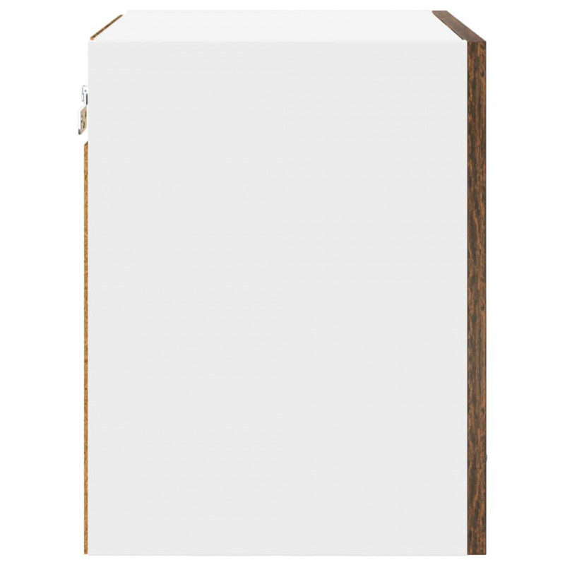 Szafka wisząca 2 pcs Wędzony dąb i biały 40 x 31 x 40 cm
