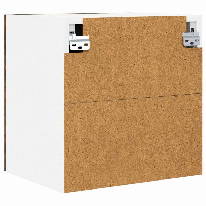 Szafka wisząca 2 pcs Wędzony dąb i biały 40 x 31 x 40 cm
