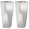 Donica 2 pcs Srebrny 30 x 30 x 75 cm Stal nierdzewna