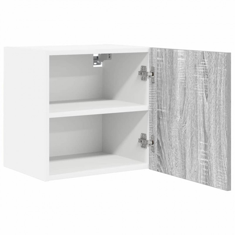 Szafka wisząca z drzwiami Szary Sonoma i Biały 40 x 31 x 40 cm
