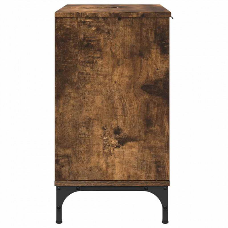 Szafka pod umywalkę z drzwiami Dąb wędzony 60,5 x 33,5 x 61 cm