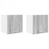 Szafka wisząca 2 pcs Szary Sonoma i Biały 40 x 31 x 40 cm