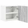 Szafka wisząca 2 pcs Szary Sonoma i Biały 40 x 31 x 40 cm