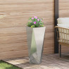Donica 2 pcs Srebrny 30 x 30 x 75 cm Stal Galwanizowana