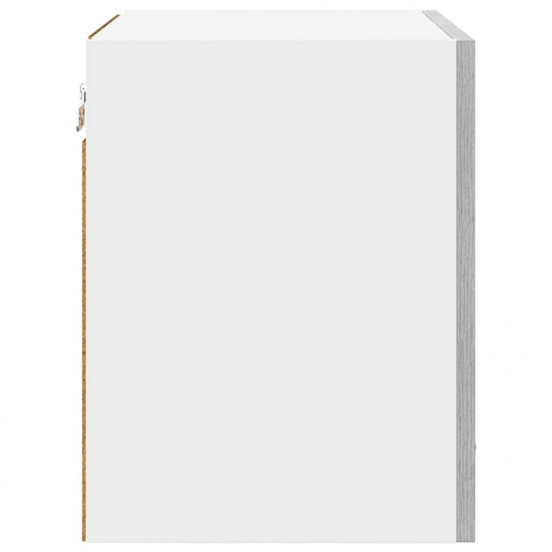 Szafka wisząca 2 pcs Szary Sonoma i Biały 40 x 31 x 40 cm