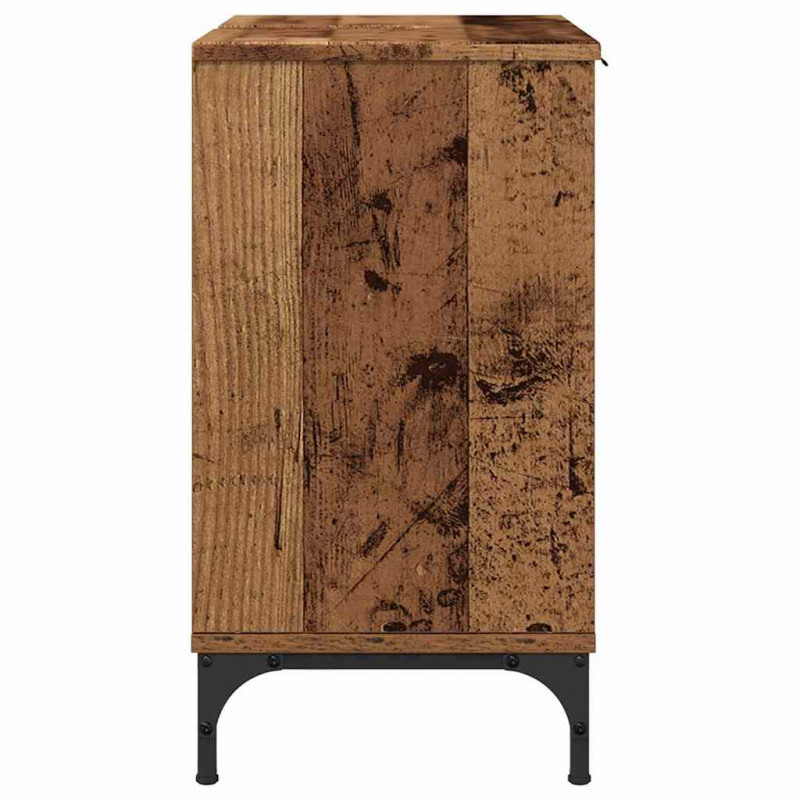 Szafka pod umywalkę z drzwiami Stare drewno 60,5 x 33,5 x 61 cm