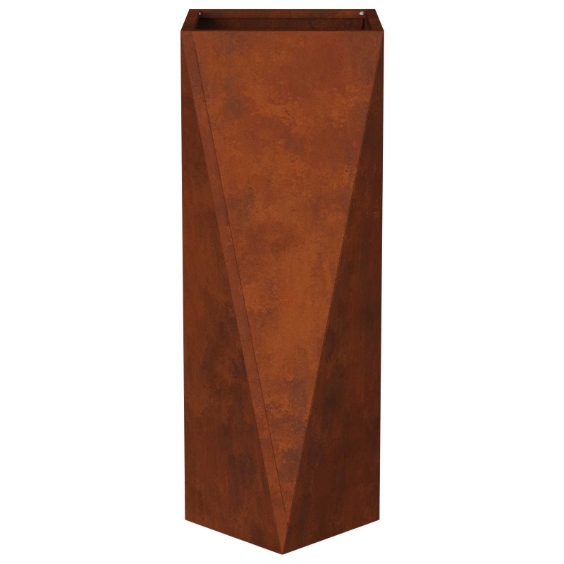Donica 2 pcs Rdzawy 30 x 30 x 75 cm