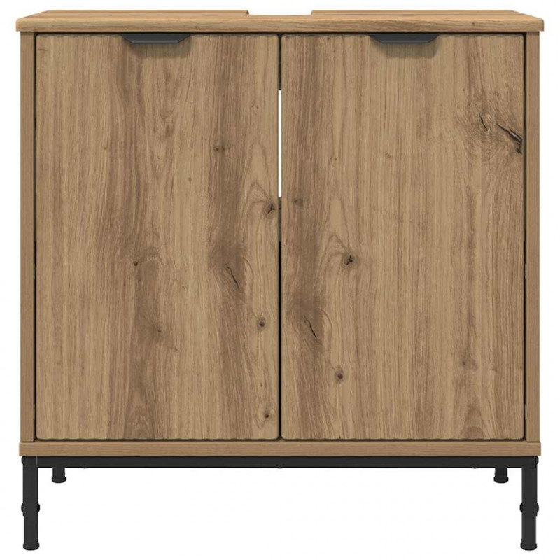 Szafka pod umywalkę Dąb rzemieślniczy 60,5 x 33,5 x 61 cm