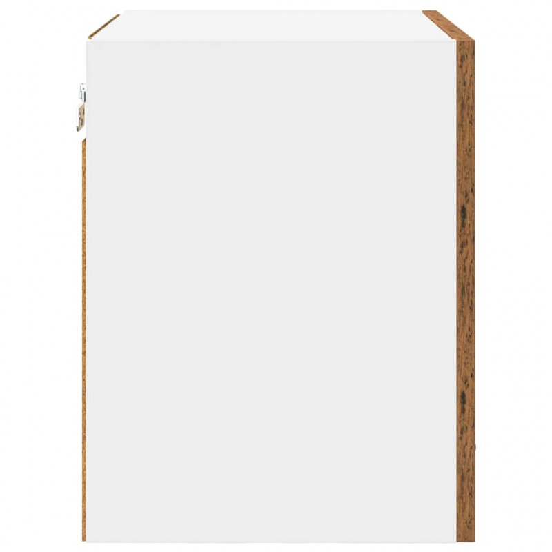 Szafka wisząca 2 pcs Stare Drewno i Biały 40 x 31 x 40 cm