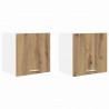 Szafka wisząca 2 pcs Dąb rzemieślniczy i biały 40 x 31 x 40 cm