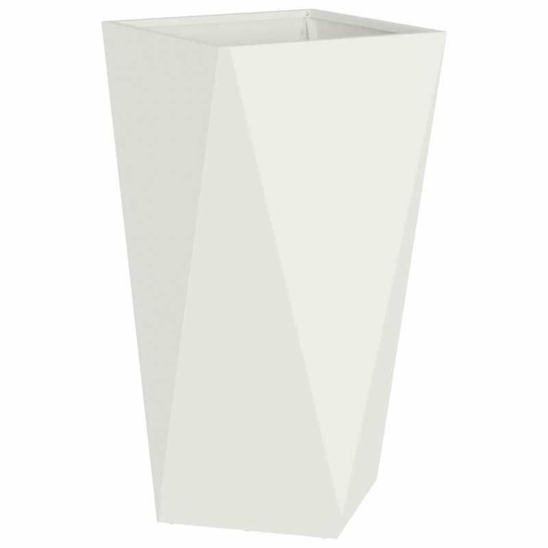 Donica 2 pcs Biały 40 x 40 x 75 cm Stal