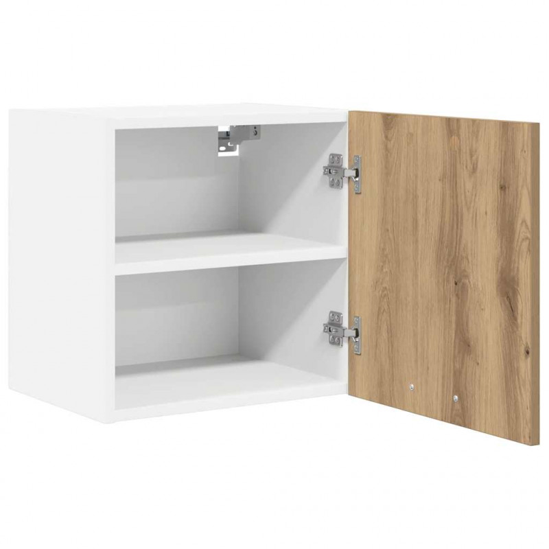 Szafka wisząca 2 pcs Dąb rzemieślniczy i biały 40 x 31 x 40 cm