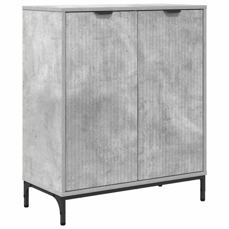 Bufet Betonowy szary 69,5 x 33 x 82 cm Materiał drewnopochodny