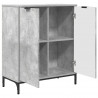 Bufet Betonowy szary 69,5 x 33 x 82 cm Materiał drewnopochodny