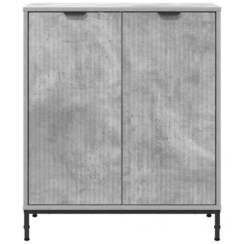 Bufet Betonowy szary 69,5 x 33 x 82 cm Materiał drewnopochodny
