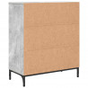 Bufet Betonowy szary 69,5 x 33 x 82 cm Materiał drewnopochodny