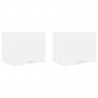 Szafka wisząca z przechowywaniem 2 pcs Biały 50 x 31 x 40 cm