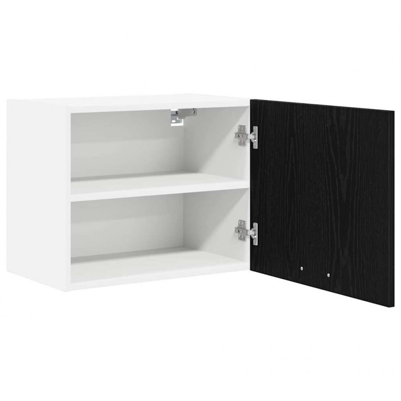 Szafka wisząca 2 pcs Czarny Dąb i Biały 50 x 31 x 40 cm