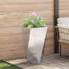 Donica 2 pcs Srebrny 40 x 40 x 75 cm Stal nierdzewna