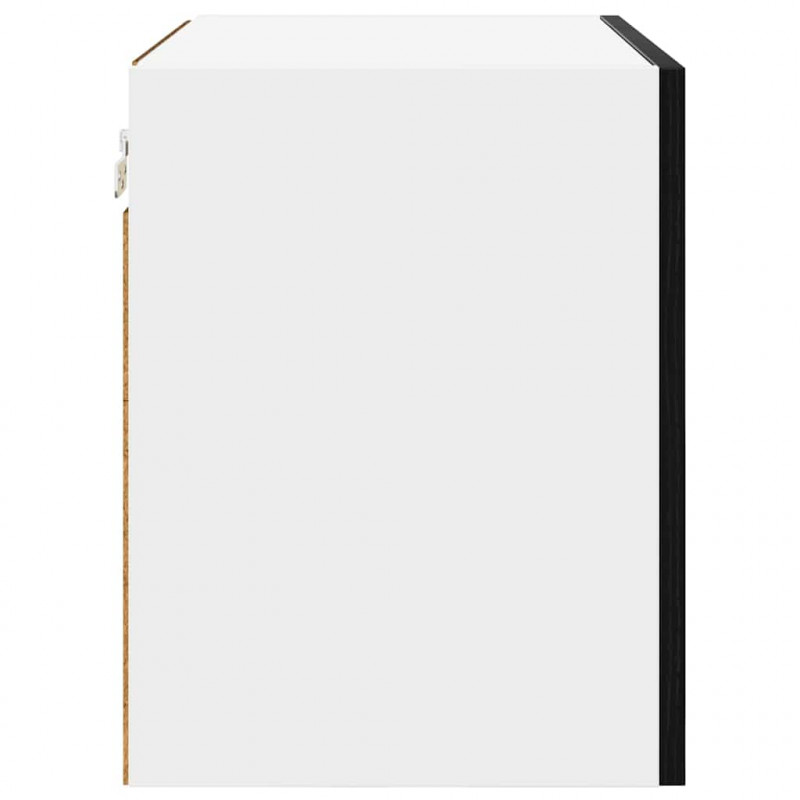 Szafka wisząca 2 pcs Czarny Dąb i Biały 50 x 31 x 40 cm
