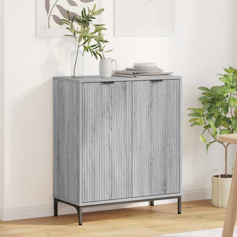 Bufet Szary Sonoma 69,5 x 33 x 82 cm Materiał drewnopochodny