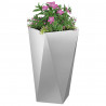 Donica 2 pcs Srebrny 40 x 40 x 75 cm Stal Galwanizowana
