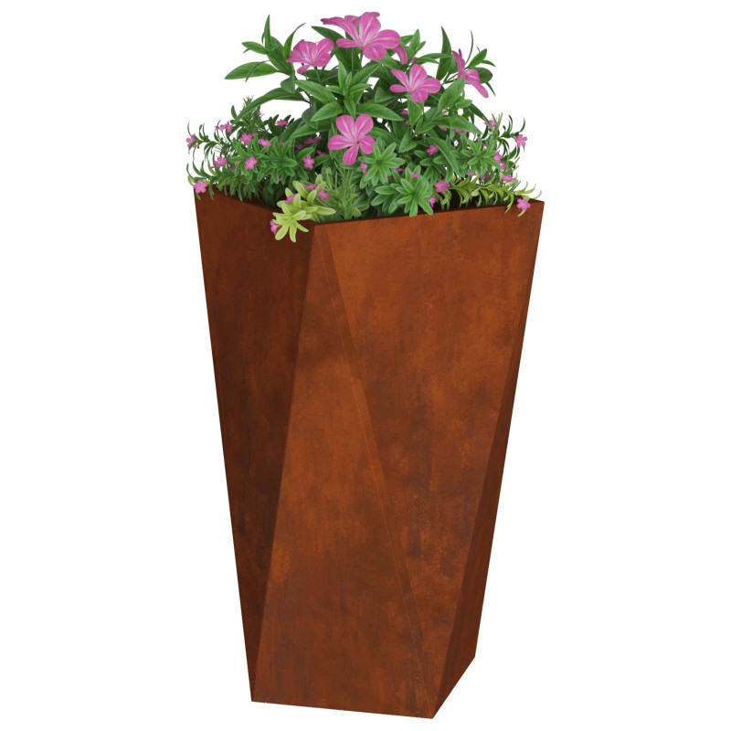 Donica 2 pcs Rdzawy 40 x 40 x 75 cm