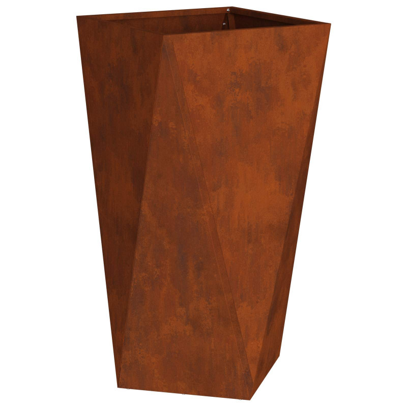 Donica 2 pcs Rdzawy 40 x 40 x 75 cm