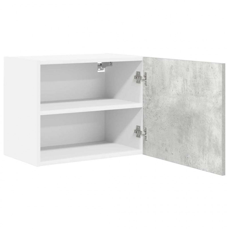 Szafka wisząca 2 pcs Betonowa szarość i biel 50 x 31 x 40 cm