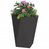 Donica Czarny 50 x 50 x 75 cm Stal