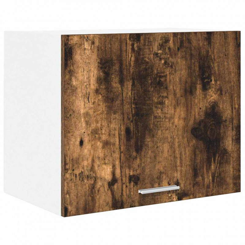 Szafka wisząca 2 pcs Wędzony dąb i biały 50 x 31 x 40 cm