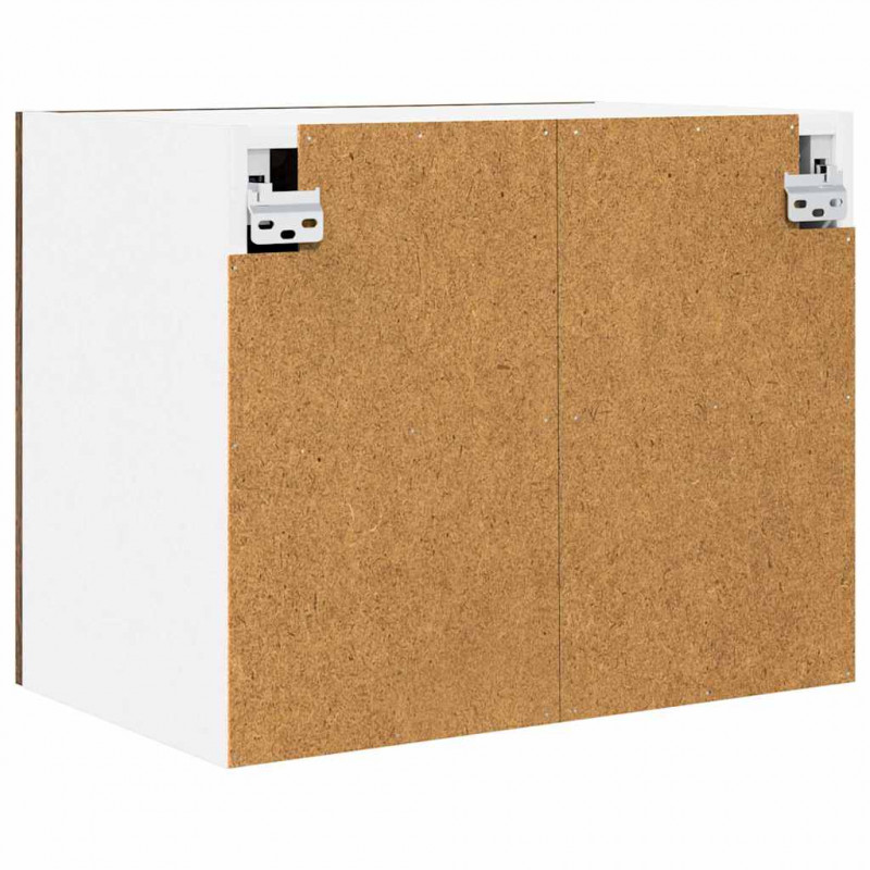 Szafka wisząca 2 pcs Wędzony dąb i biały 50 x 31 x 40 cm