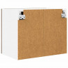 Szafka wisząca 2 pcs Wędzony dąb i biały 50 x 31 x 40 cm