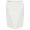 Donica 2 pcs Biały 50 x 50 x 75 cm Stal