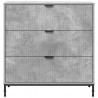 Bufet Betonowy szary 79,5 x 33 x 82 cm Materiał drewnopochodny